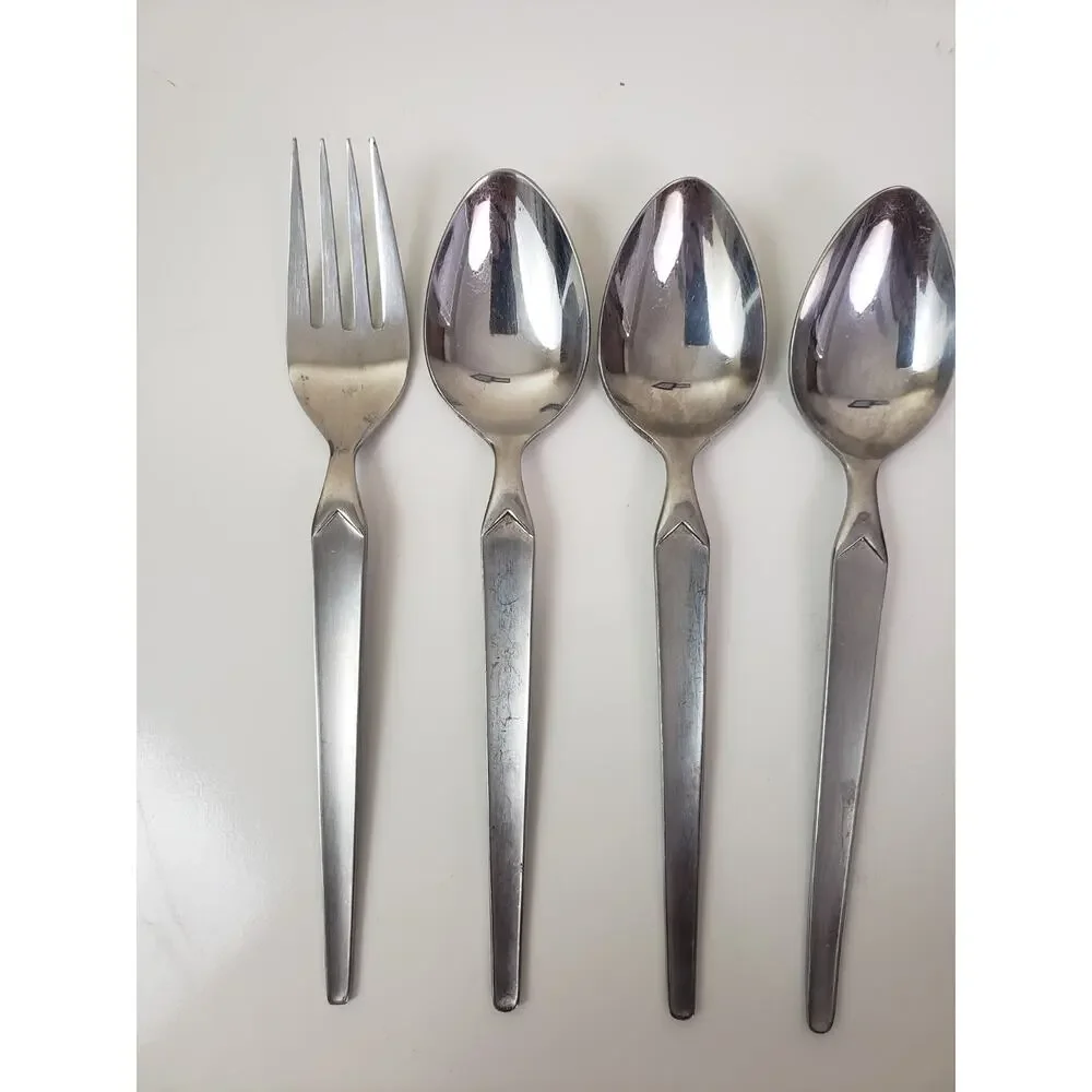 Stanley Roberts SRI CORTINA Stainless Japan Flatware Forks Spoons Teaspoon 4 Pcs
